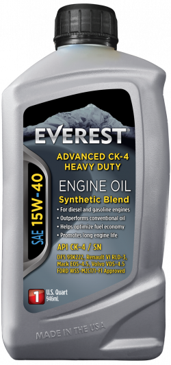 Advanced CK-4 Heavy Duty Synthetic Blend SAE 15W-40 Diesel Engine Oil