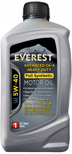 Everest CK-4 Full Synthetic Heavy Duty SAE 5W-40 Diesel Engine Oil