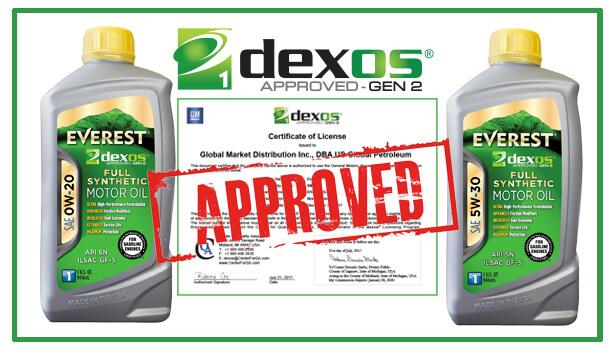 DEXOS1 GEN2 has been approved for Everest, Rover and Golden Stallion motor oil!