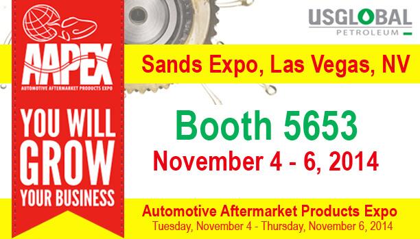 US Global is exhibiting at AAPEX 2014: Booth 5653, November 4-6, 2014, Sands Expo, Las Vegas NV