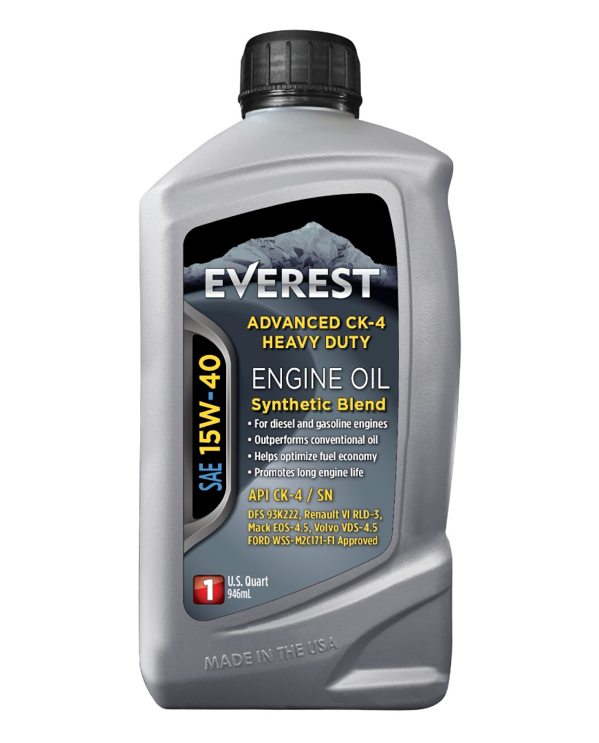 Everest Advanced CK-4 Heavy Duty Synthetic Blend SAE 15W-40 Diesel Engine Oil